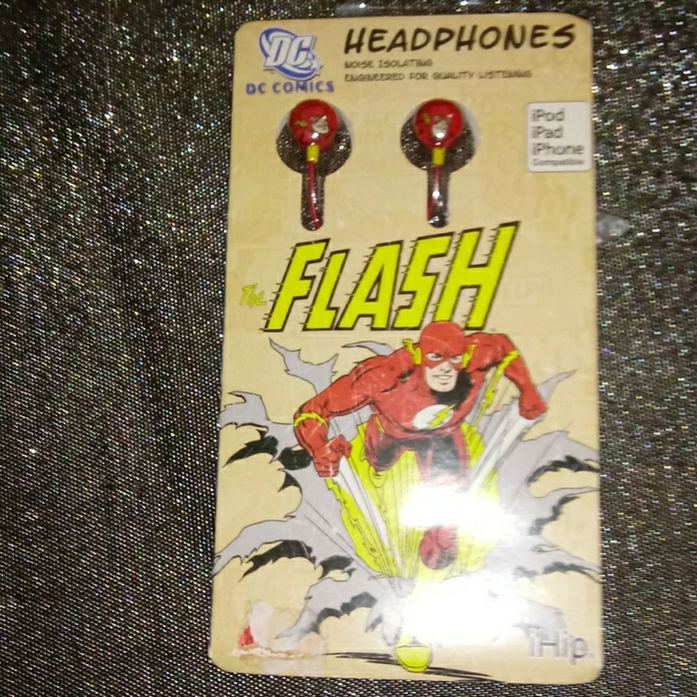 DC comics FLASH headphones